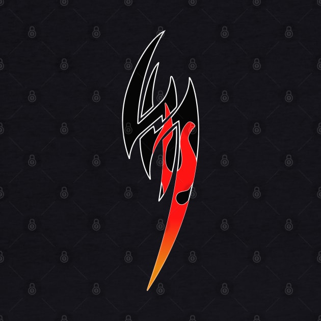 Tekken - Mishima Zaibatsu & Jin Kazama Symbol Flame by Artevak